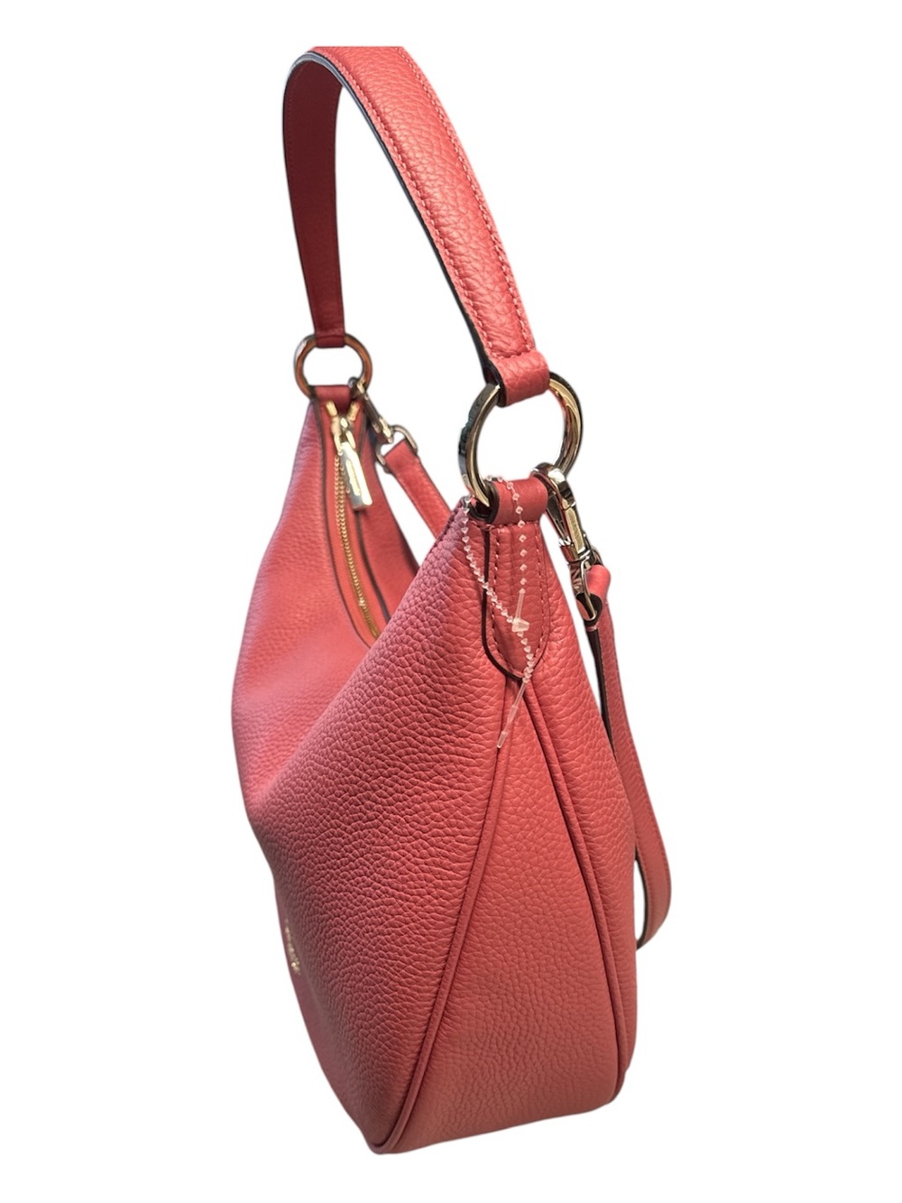 NWOT Kate Spade NY Coral Pink Weston Pebbled Leather Shoulder/ Crossbody Bag - Picture 3 of 8